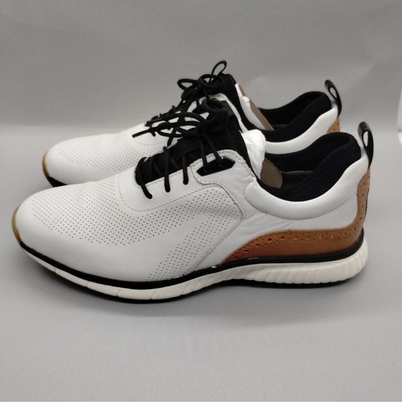 Johnston & Murphy XC4 H1 Luxe Hybrid Golf Shoes Mens 9.5M White Waterproof